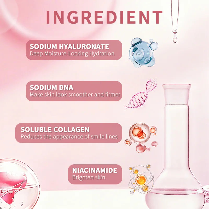 PDRN Pink Under-Eye Mask - Collagen Eye Patches for Dark Circles, Puffiness & Youthful-Looking Skin