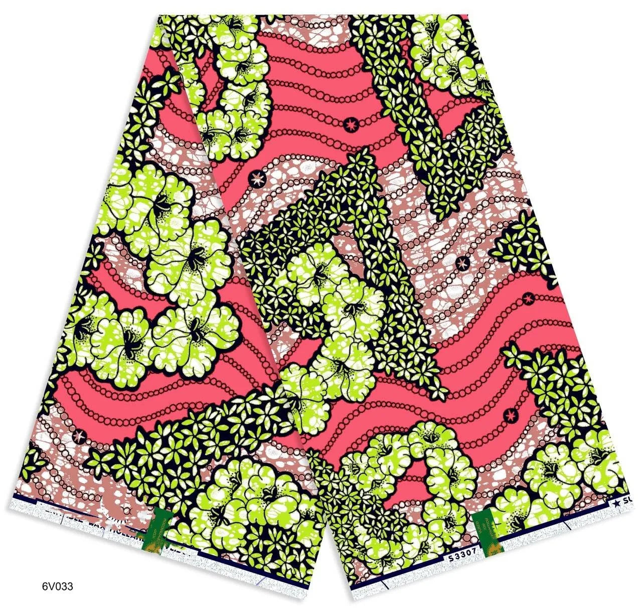 African Ankara Wax Print Fabric - 100% Cotton Soft Nigerian Real Wax Material for Women’s Party Dresses