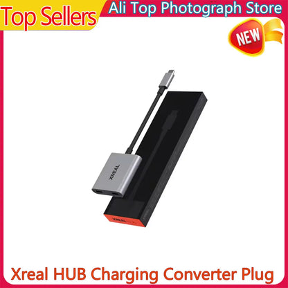 XREAL Hub 2-in-1 USB-C Adapter – 120Hz Fast Charging & Video Converter for XREAL AIR 2, PS4, PS5