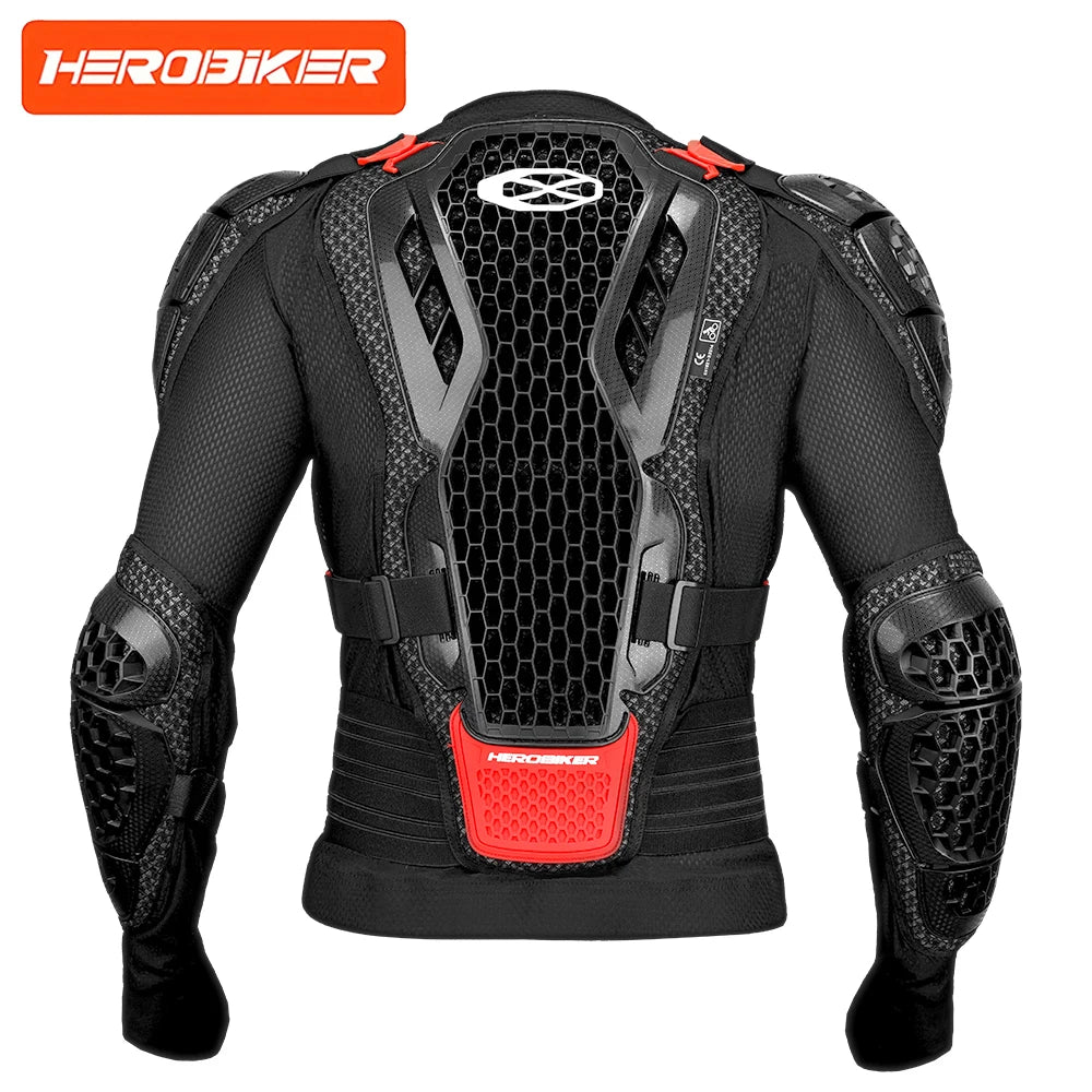 Motocross Armor Jacket & Pants Set – Off-Road Motorcycle Protective Gear with Anti-Crash Chest & Back Padding, CE Certified
