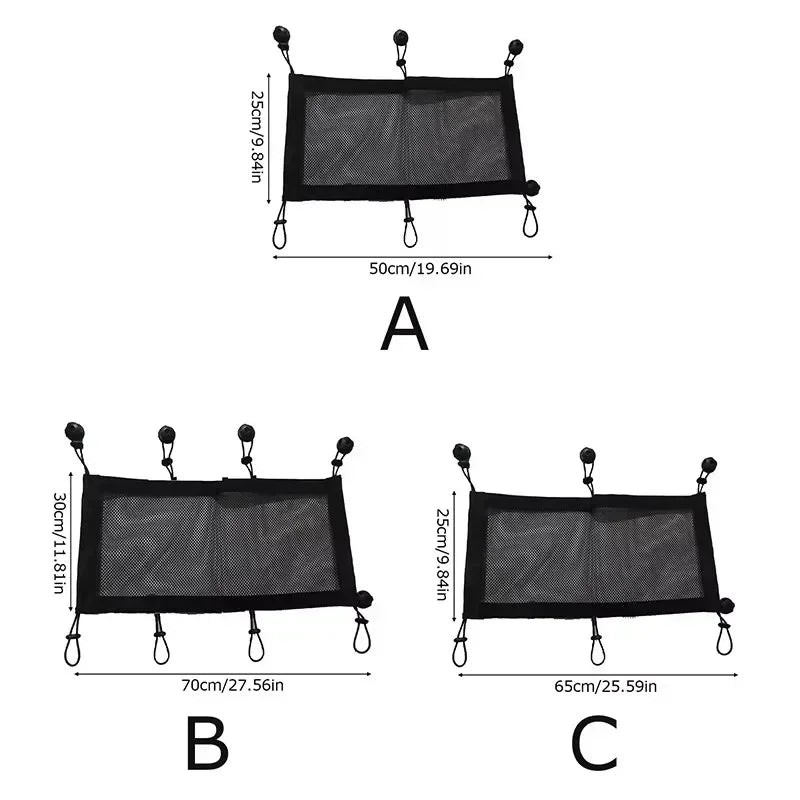 8-Hole Socket Cable Management Net – Under-Desk Cord Organizer Mesh for Flexible Wire and Cable Storage