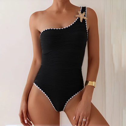 White 2-Piece Strapless Swimwear – Sexy Bandeau Backless Lace-Up Patchwork Bikini Set for Women, 2025 New
