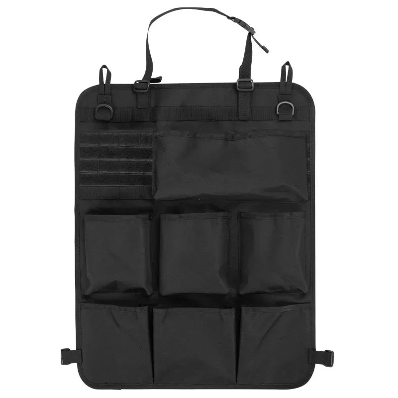 Tactical Camo Car Seat Back Storage Bag – Hanging Organizer Pocket for Interior Accessories