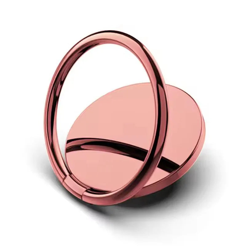 Universal Luxury 360° Rotatable Spin Phone Holder - Magnetic Metal Finger Ring Stand for iPhone & Smartphones