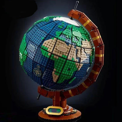2585PCS Globe Map Building Block Set – Creative MOC Model Toy for Children’s Educational Assembly & Birthday Gift