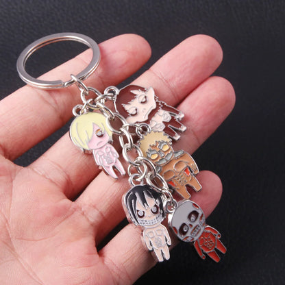Anime Wings of Liberty Scouting Legion Keychain – Cosplay Alloy Pendant Keyring for Backpack, Men & Women Fan Gift
