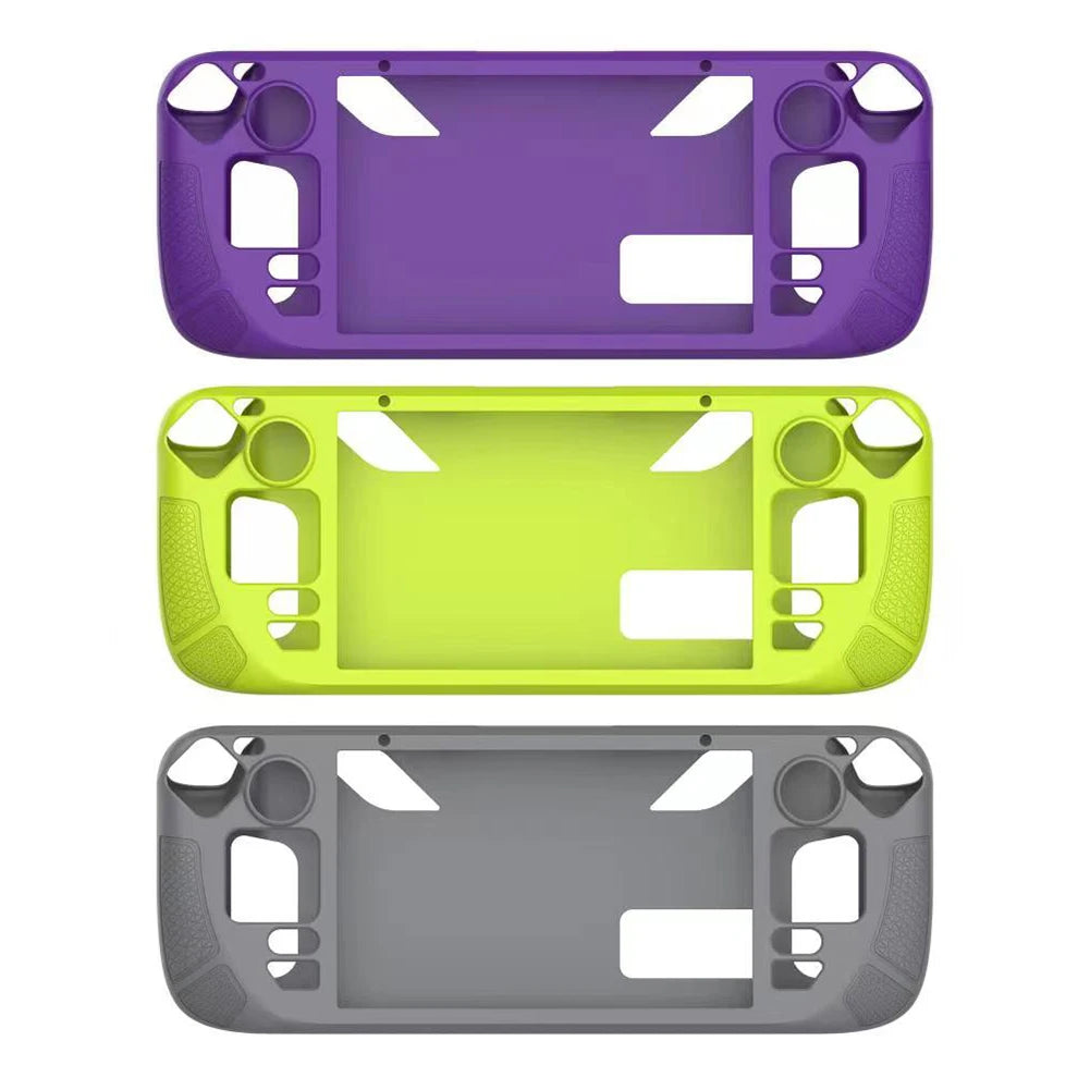 Silicone Console Protector for Steam Deck – Anti-Slip Soft Shell Case with Bracket Replacement Accessories