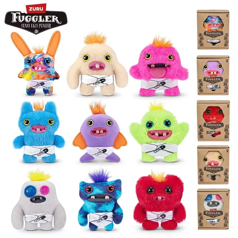 Fuggler Plush Baby Series 9cm — Mr. Needles Ugly Monster Fuggs Munch Rabid Rabbit Wide-Eyed Soft Toy Gift