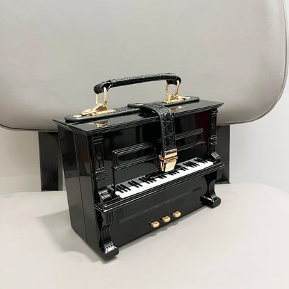 Luxury Designer Piano-Shaped Handmade Crossbody Shoulder Bag for Women – Elegant Purse, Messenger & Banquet Bag