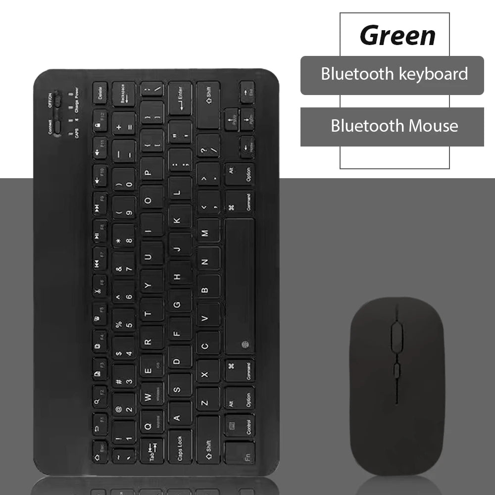 Mini Bluetooth Wireless Keyboard Set - Universal Phone Tablet iPad Keyboard and Mouse Accessories
