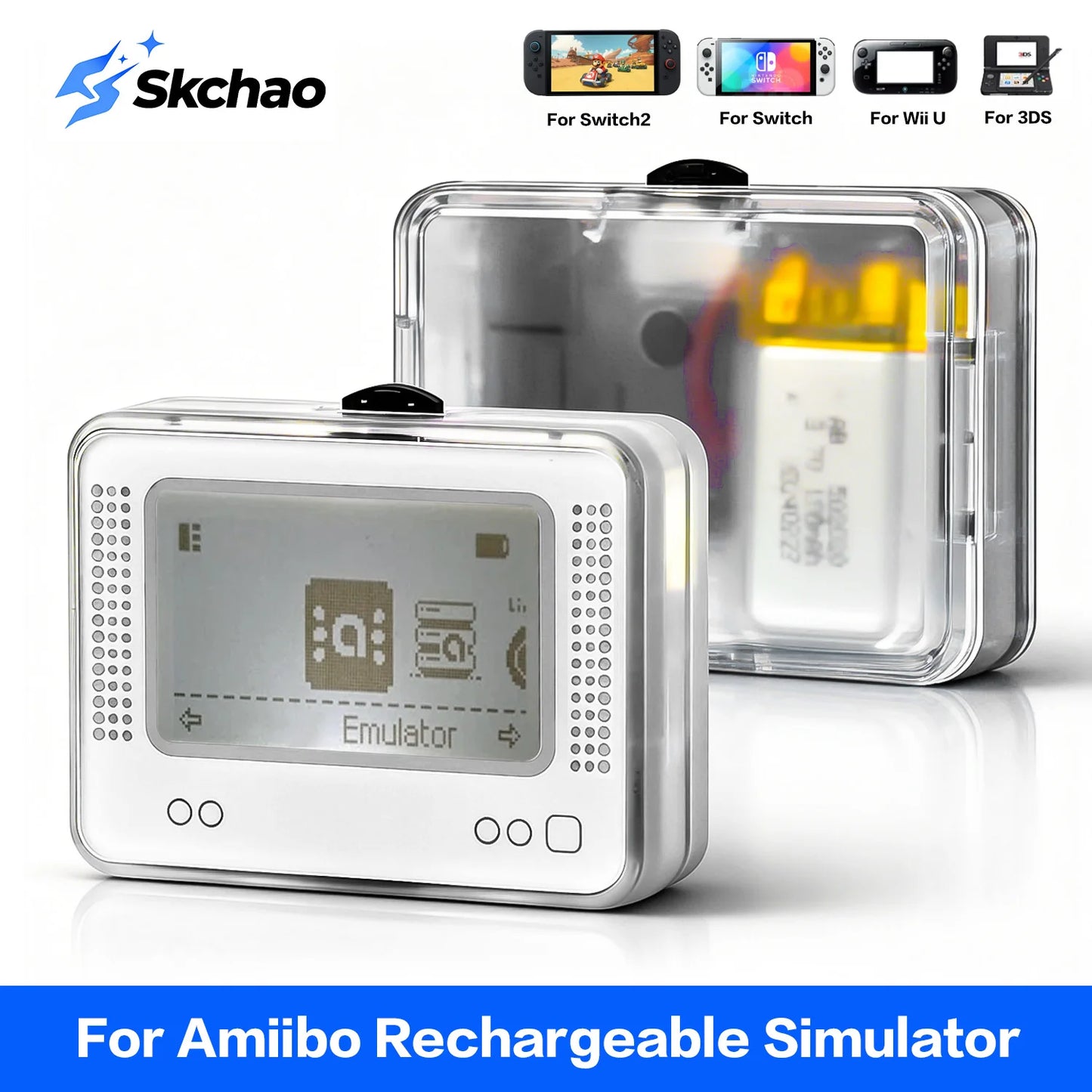 NFC Game Simulator Amiibo Emulator Card – Infinite Smart Swipe Reader for Switch, 3DS & Wii U Universal Gaming Accessories