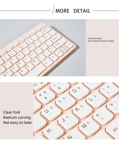 2.4G Wireless Mini Keyboard and Mouse Combo – Portable Set for Notebook, Laptop, Mac, PC, Smart TV & PS4