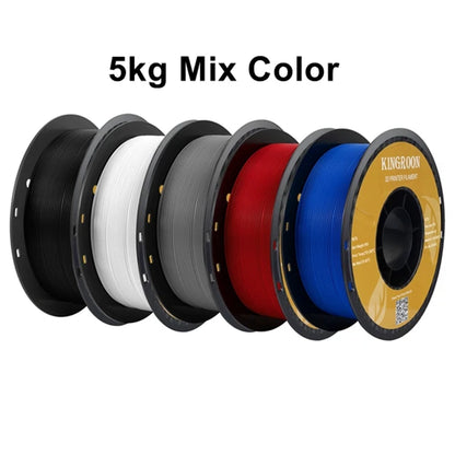 KINGROON PETG 3D Printer Filament 1.75mm – 5KG/10KG Mix Color Rolls for FDM 3D Printing (1kg/roll)