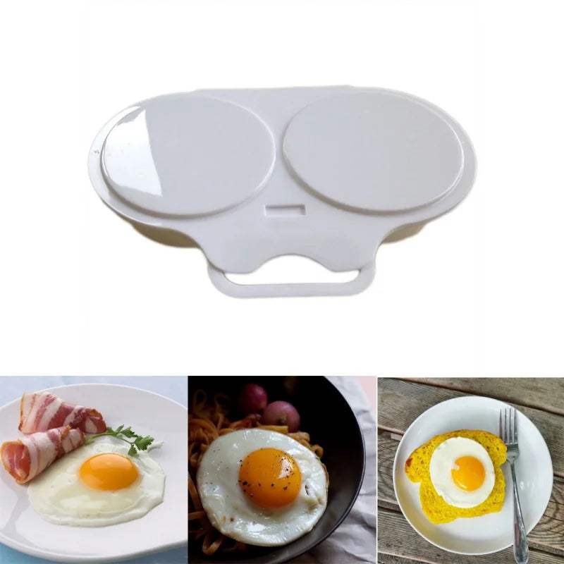 Food Grade Plastic Microwave Egg Steamer - Convenient Cooking Mold and Egg Poacher, Kitchen Gadget for Fried Eggs