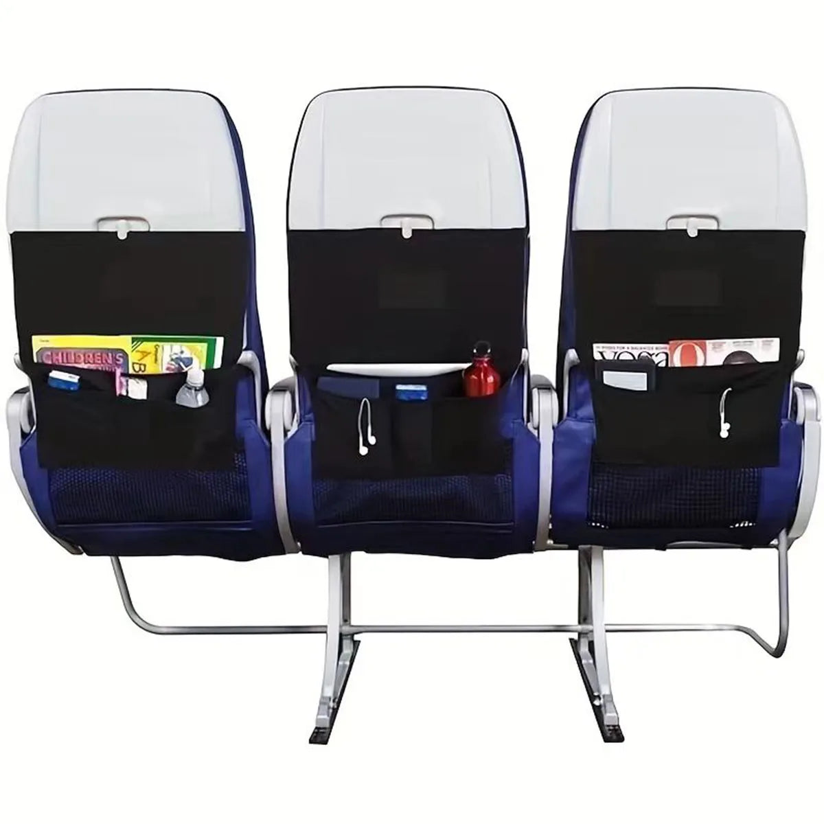 Dark gray large - high-speed rail bag airplane meal bag table board storage bag
