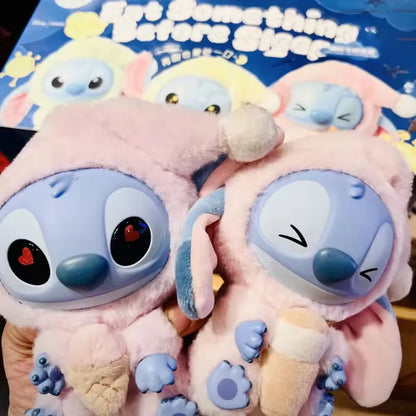 Miniso Disney Stitch Blind Box — “Eat Something Before Sleep” Vinyl Plush Doll Pendant, Surprise Gift Toy