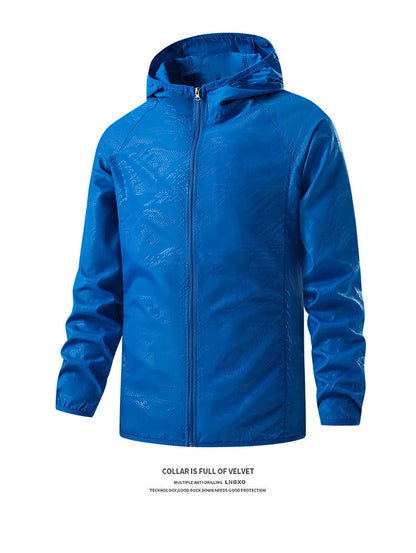 LNGXO Waterproof Hiking Jackets – Sun Protection, Windbreaker, Camping & Climbing Rain Coat, Unisex Portable Outdoor Wear