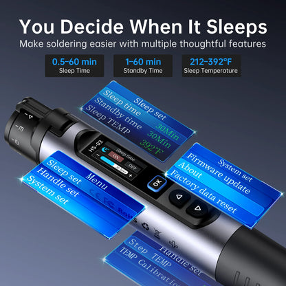 FNIRSI HS-03 Wireless Soldering Iron - Rechargeable 10W Portable Soldering Kit