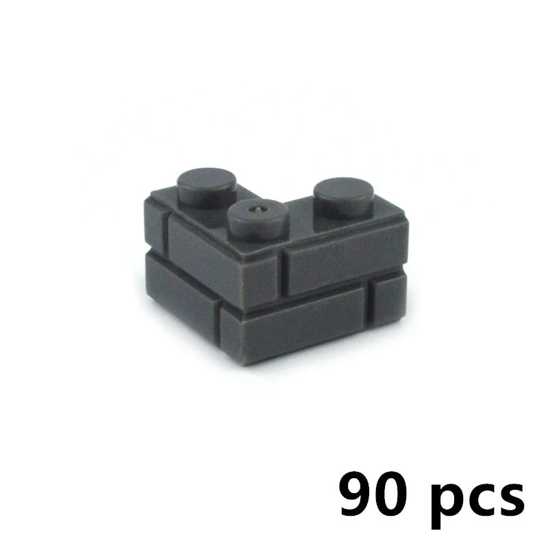 DIY Building Block Wall Figures Bricks - 1x2, 1x3 & 1x4 Small Construction Bricks for Creative Building & Educational Play