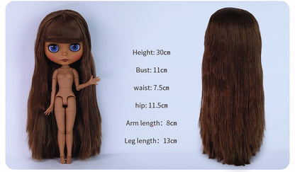 ICY DBS Blythe Doll 1/6 BJD – 30cm Joint Body Set with Random Eyes, Anime Girl Toy Gift