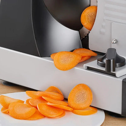 801 Electric Meat Slicer – 200W Household Fruit, Mutton, and Bread Slicing Machine with 1-15mm Adjustable Thickness