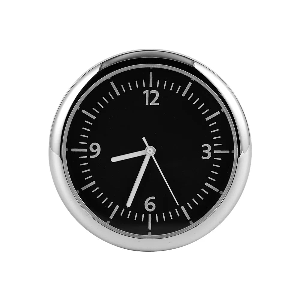 Luminous Car Clock - Mini Auto Stick-On Digital Watch for Cars, 40mm & 43mm Quartz Mechanic Ornament