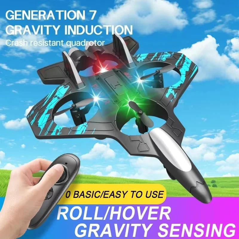2.4G Remote Control Fighter Foam Glider – LED Stunt UAV Helicopter Aircraft Model
