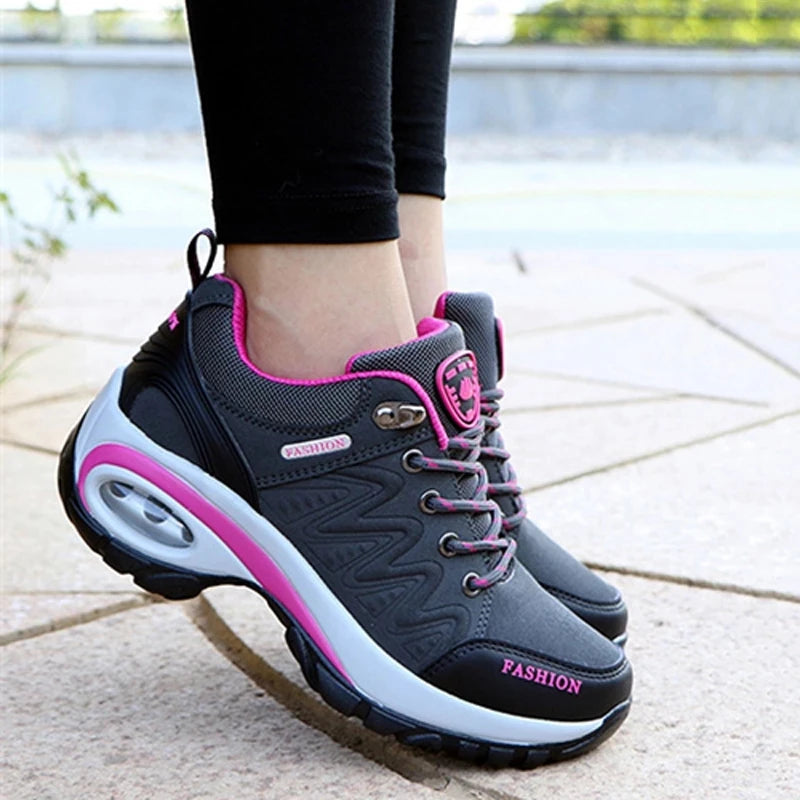 Women’s Sports Shoes – Platform Sneakers, Non-Slip Hiking & Running Shoes, Casual Low Top Footwear for Outdoor Activities