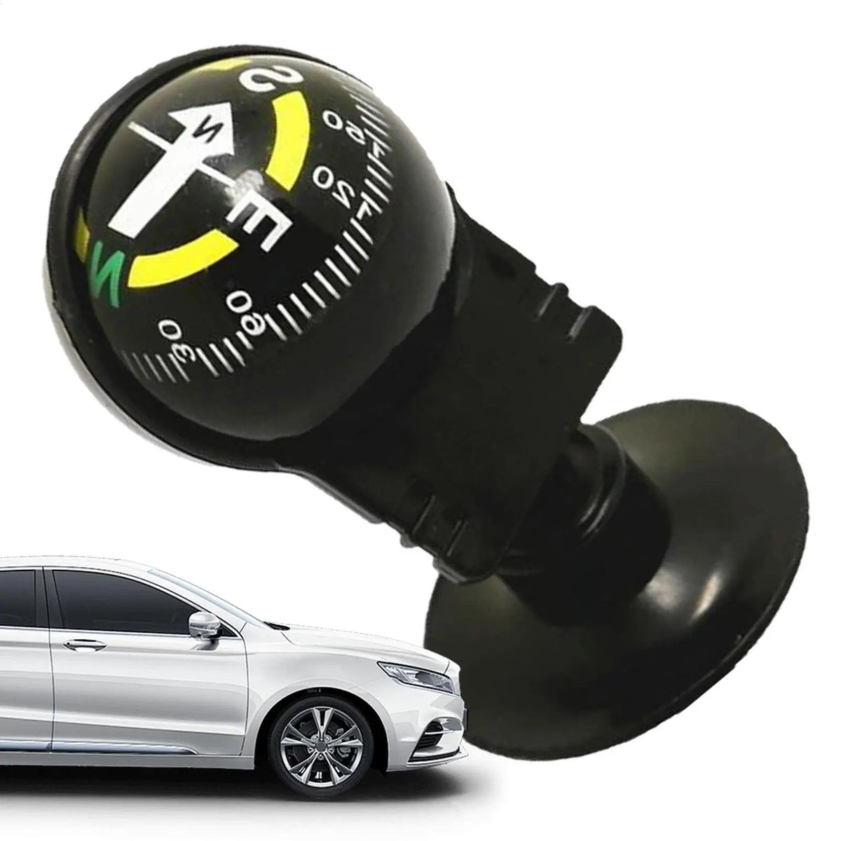 Automotive Car Compass Ball - Adjustable High-Precision Navigation Guide for Cars, Boats & Outdoor Hiking