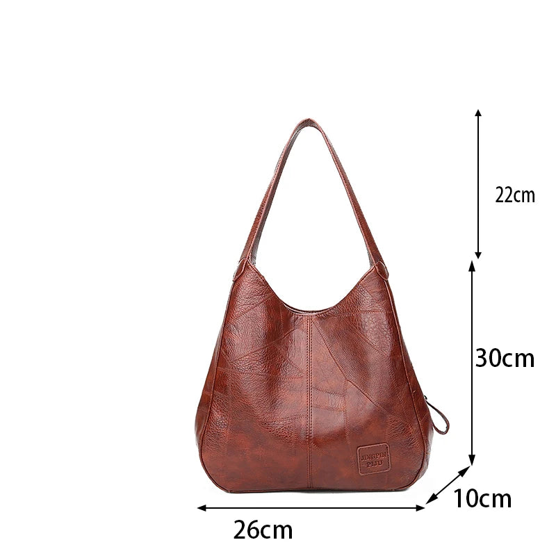 Yogodlns Vintage Women's Handbag - Designer Luxury Shoulder Tote, Fashion Brand Top-Handle Bag