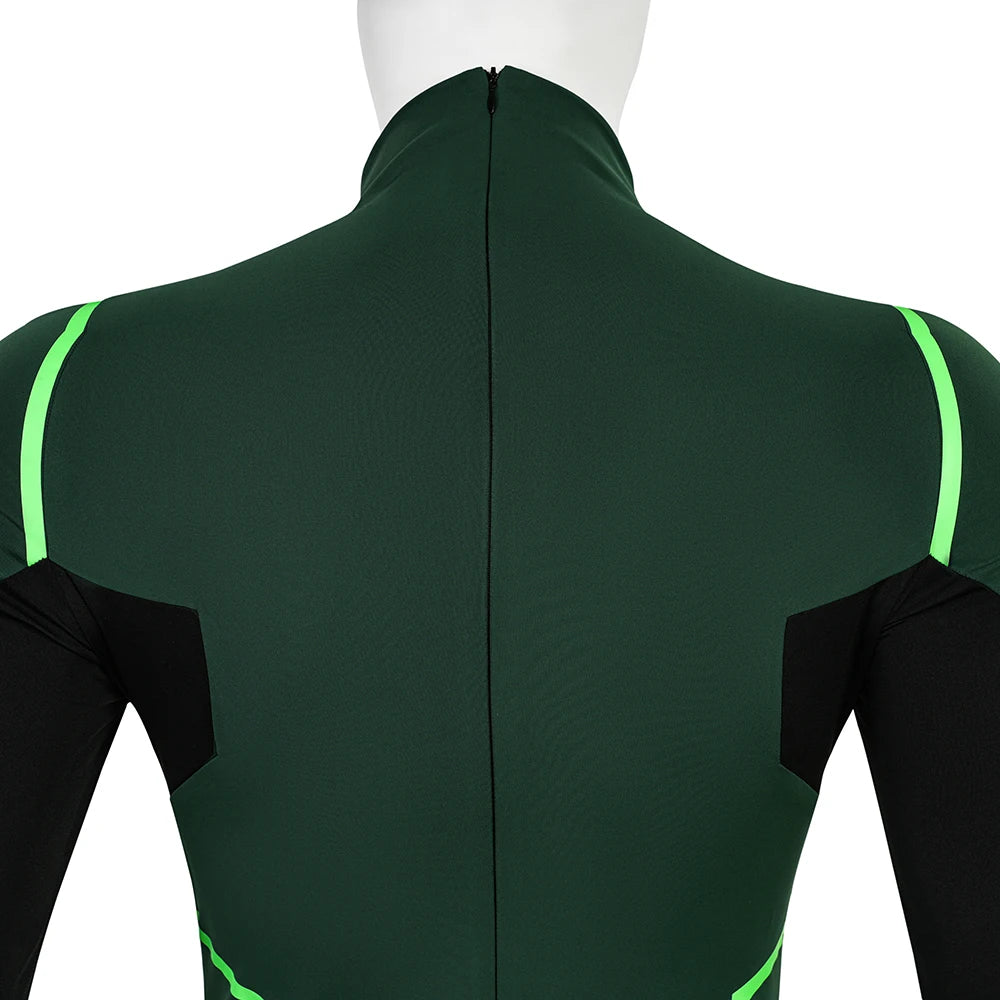Hal Jordan Cosplay Costume Set - Superhero Jumpsuit Bodysuit & Boots for Halloween Parties