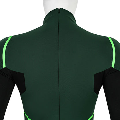 Hal Jordan Cosplay Costume Set - Superhero Jumpsuit Bodysuit & Boots for Halloween Parties