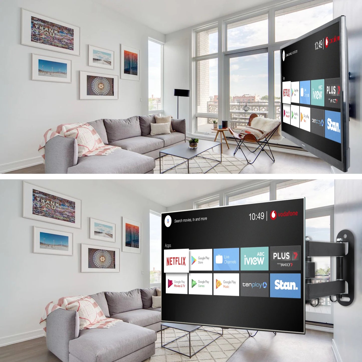 Universal Adjustable TV Wall Mount Bracket – Rotatable Holder for 14-32" LCD & LED Flat Panel Monitors