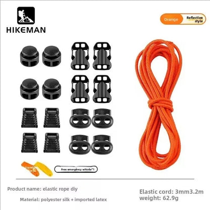 HIKEMAN Adjustable Backpack Expansion Strap - Elastic Buckle Fastener for Outdoor Hiking, Camping & Gear Attachment