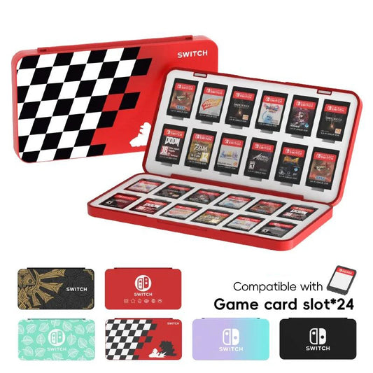 24 in 1 Game Card Case Holder - Hard Shell Protective Storage Box for Nintendo Switch/Lite/OLED Accessories