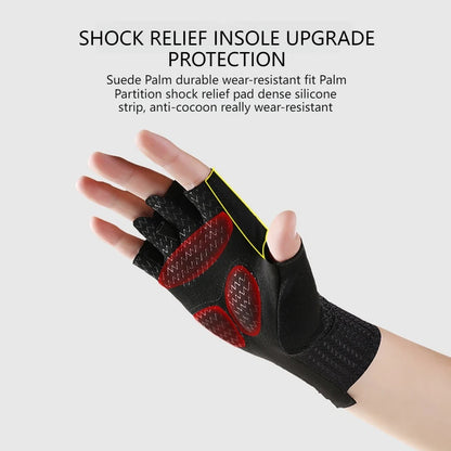 GTUBIKE Summer Half Finger Cycling Gloves – Ultralight, Breathable, Anti-Slip with Silicone Pads