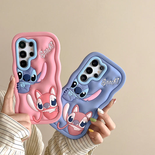 Stitch Soft Silicone Phone Case — Cartoon Cover for Samsung Galaxy A03S/A04E/A14-A16/A25-A36/A52-A56/S20-S25 Ultra & Plus