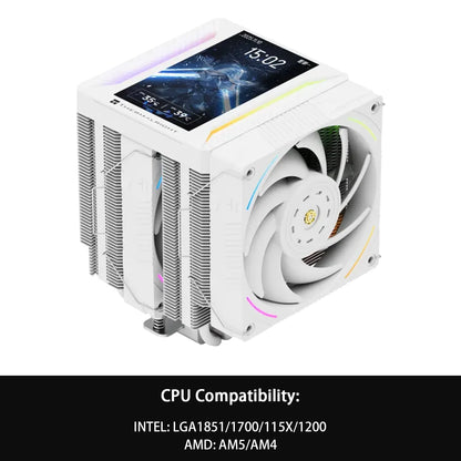 Thermalright Peerless Assassin 120 ARGB CPU Air Cooler – Digital Black Dual Tower High Performance Radiator for Intel LGA1851/1700/1200/115X & AMD AM4/AM5