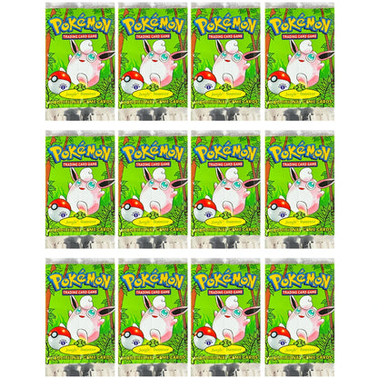 Pokémon Booster Packs Base Fossil Jungle - 11 Cards Per Pack & 36 Pack Booster Box Proxy Game Cards Collection