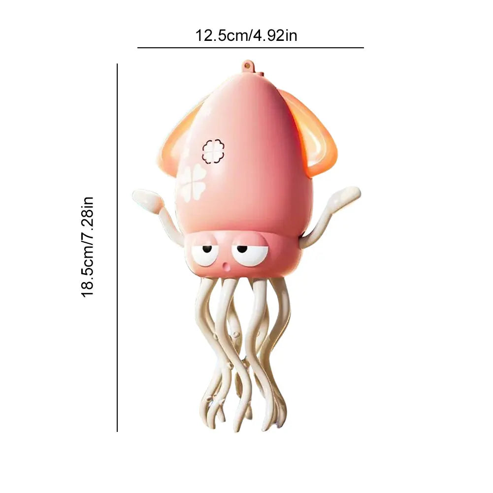 Smart Dancing Octopus Robot Toy - Interactive Crawling Pet with LED Lights, Music & Obstacle Avoidance for Kids