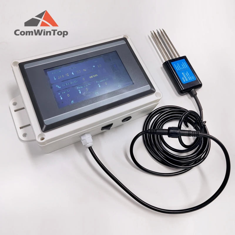 7 in 1 Soil Tester Meter - Moisture, Temperature, Humidity, EC, pH & NPK Sensor for Rapid Soil Analysis