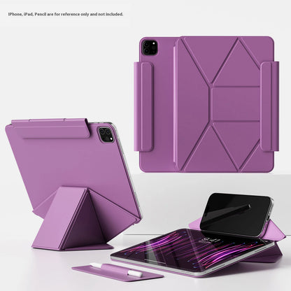 Smart Folio Case for iPad — Compatible with A16 2025 Air 7, 10th Gen 10.9″, Pro 11/13″, Air 4/5, M3/M5 Pro 11/13″