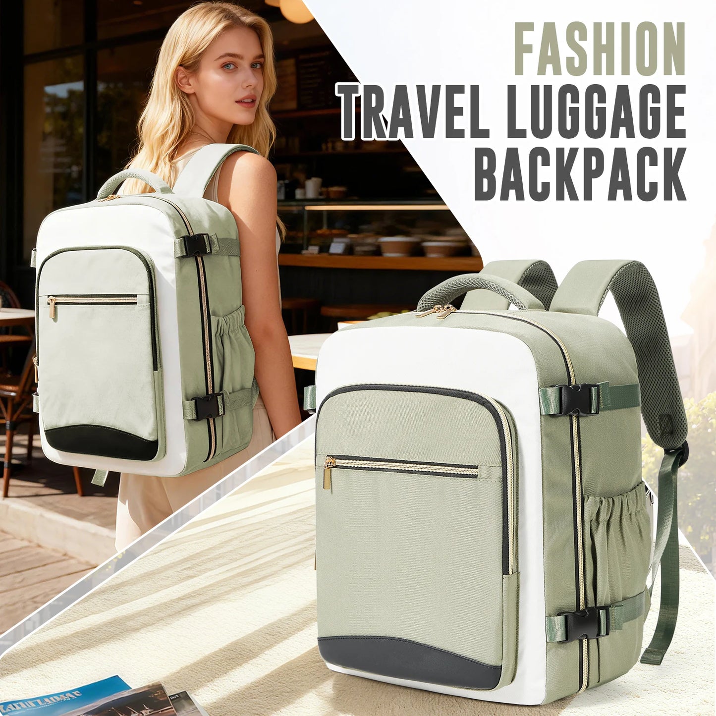 Ryanair 40x30x20 Travel Backpack - Airline Carry-On Laptop Bag for School, College & Outdoor Trips