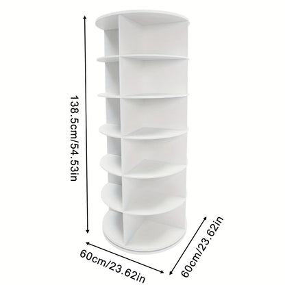 Rotating Multi-Layer Shoe Rack – Floor-to-Ceiling Shoe Cabinet & Bag Display Organizer with 360° Rotation