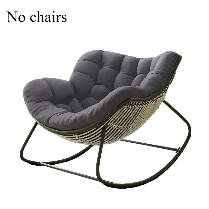 Lazy Rocking Chair Cushion - Soft Single Seat Sofa Pad for Indoor Outdoor Balcony & Hanging Basket Comfort