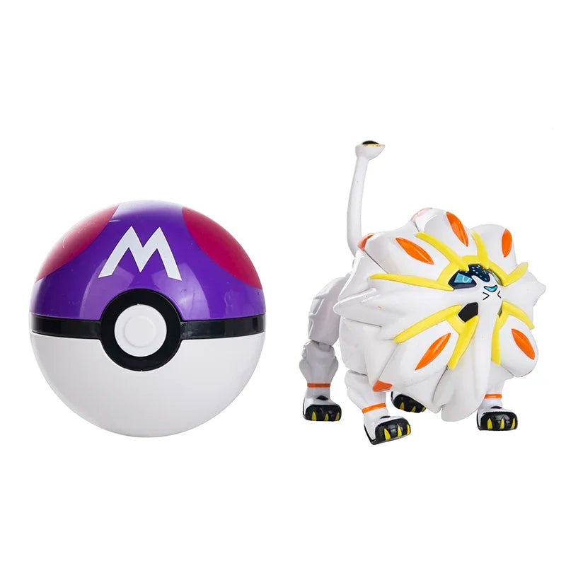 New Pokémon Action Figures – Pikachu, Charizard & Greninja Pocket Monster Poké Ball Deformation Toys for Kids Birthday Gifts