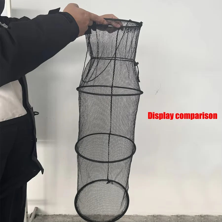 Large Capacity Foldable Fishing Net with Ropes – Portable Easy-Carry Fish Holder
