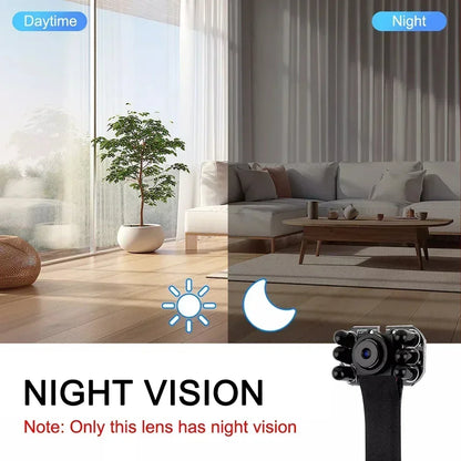 HD 1080P WiFi Mini Camera – Portable Wireless Micro Camcorder with P2P Remote Viewing & Loop Recording Web Camera