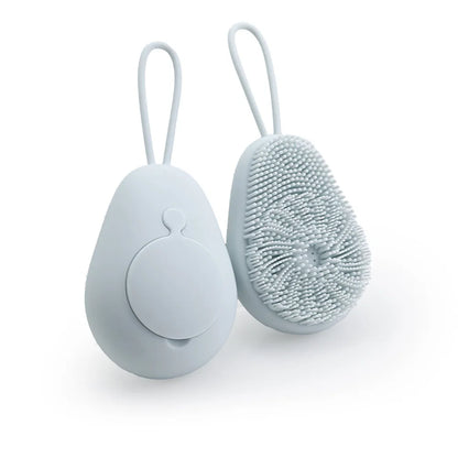 Silicone Soft Exfoliating Body Scrubber – Refillable Foaming Bath Brush with Massage Function