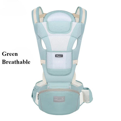 Adjustable Ergonomic Baby Carrier – 4 Seasons Universal Waist Stool Baby Carrying Bag, Portable Multifunctional Infant Sling Harness
